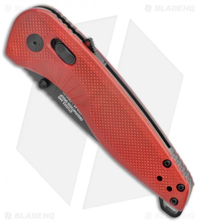 SOG Aegis AT Tanto AT-XR Lock Knife Red GRN W/Safety (3.1" Black) - Image 2