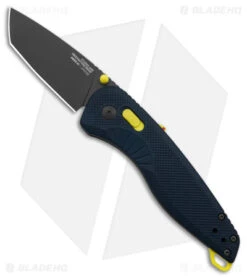 SOG Aegis AT XR Assisted Knife Tanto Indigo/Acid Yellow GRN (3.1" Ti Nitride)