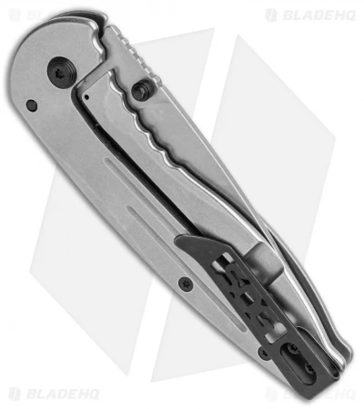 SOG Aegis Frame Lock Knife Stainless Steel (3.4" Stonewash) - Image 3