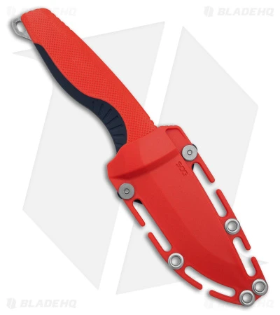 SOG Aegis FX Fixed Blade Knife Rescue Red/Indigo Blue (3.6" Stonewash) - Image 3