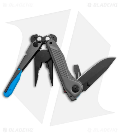 SOG Flash MT 7-in-1 Multi-Tool (Urban Gray/Cyan) - Image 4