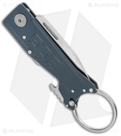 SOG Keytron Clip Point Folding Knife Key Chain Gray (1.9" Satin) KT1004-CP - Image 3