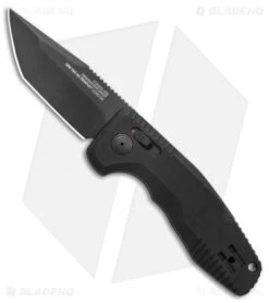SOG Knives SOG-TAC AU Compact Tanto Automatic Knife Aluminum (2.9" Black)