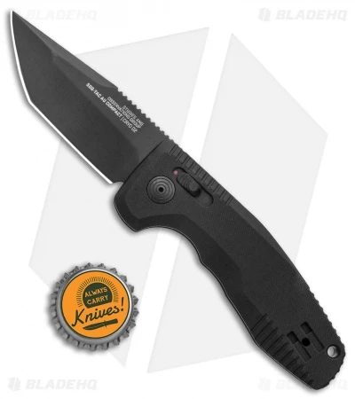 SOG Knives SOG-TAC AU Compact Tanto Automatic Knife Aluminum (2.9" Black) - Image 4