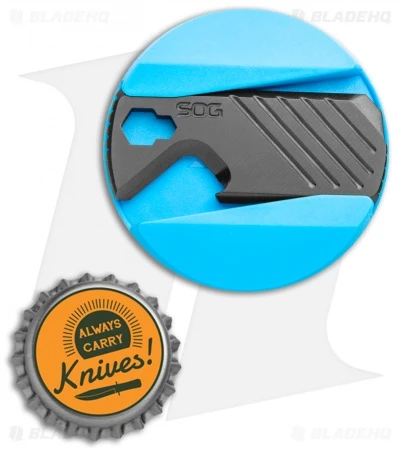 SOG PopGrip Multi-Tool Civic Cyan Blue + Black 805105 - Image 5