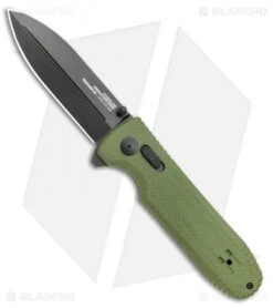 SOG Pentagon XR Lock Knife OD Green G-10 (3.5" Black)
