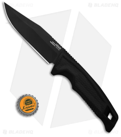 SOG Recondo FX Fixed Blade Knife Black GRN/Rubber (4.6" Black Ti Ni) - Image 5