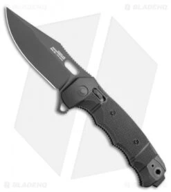SOG Seal XR Flipper XR-Lock Knife Black FRN (3.9" Black S35VN)