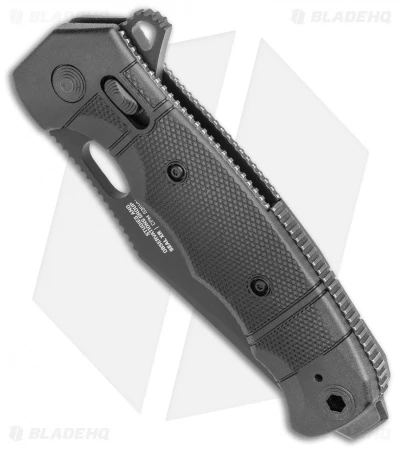 SOG Seal XR Flipper XR-Lock Knife Black FRN (3.9" Black S35VN) - Image 2