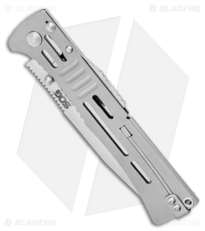 SOG SlimJim XL Bead Blast Assisted Opening Knife (4.18" Satin) SJ-51 - Image 2