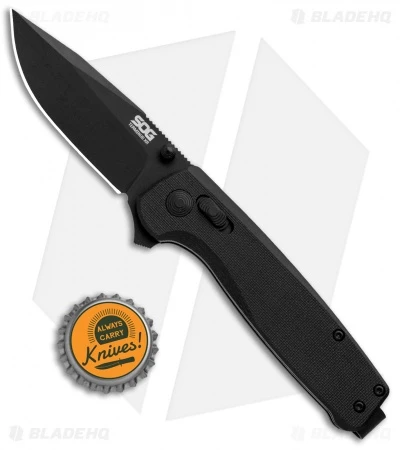 SOG Terminus XR Lock Knife Black G-10 (3" Black) TM1027 - Image 4