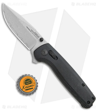 SOG Terminus XR Lock Knife Black G-10/CF (3" Damascus) TM1042-BX - Image 4