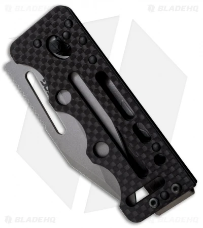 SOG Ultra C-Ti Money Clip Knife Carbon Fiber (2.8" Bead Blast) - Image 2