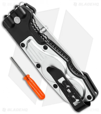 SOG Bladelight Folder Mini Black Knife + LED Flashlight (3" Satin) BLT60-CP - Image 2