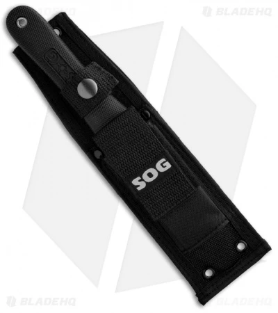 SOG Pentagon S14 Fixed Blade Knife (5" Satin Serr) - Image 2